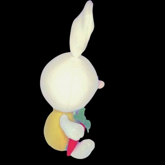 PRIMA Creations Easter Decor Bunny Rabbit 15" White Bow Tie Carrot NOT A TOY - Picture 2 of 8